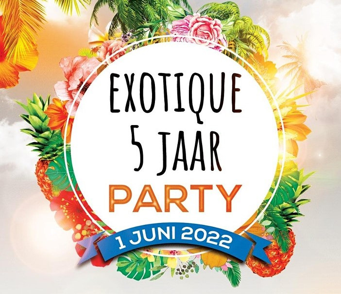 5 jarig jubileum Exotique op Schiphol-Oost